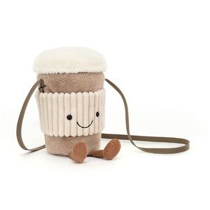 Jellycat amuseables coffee-to-go bag